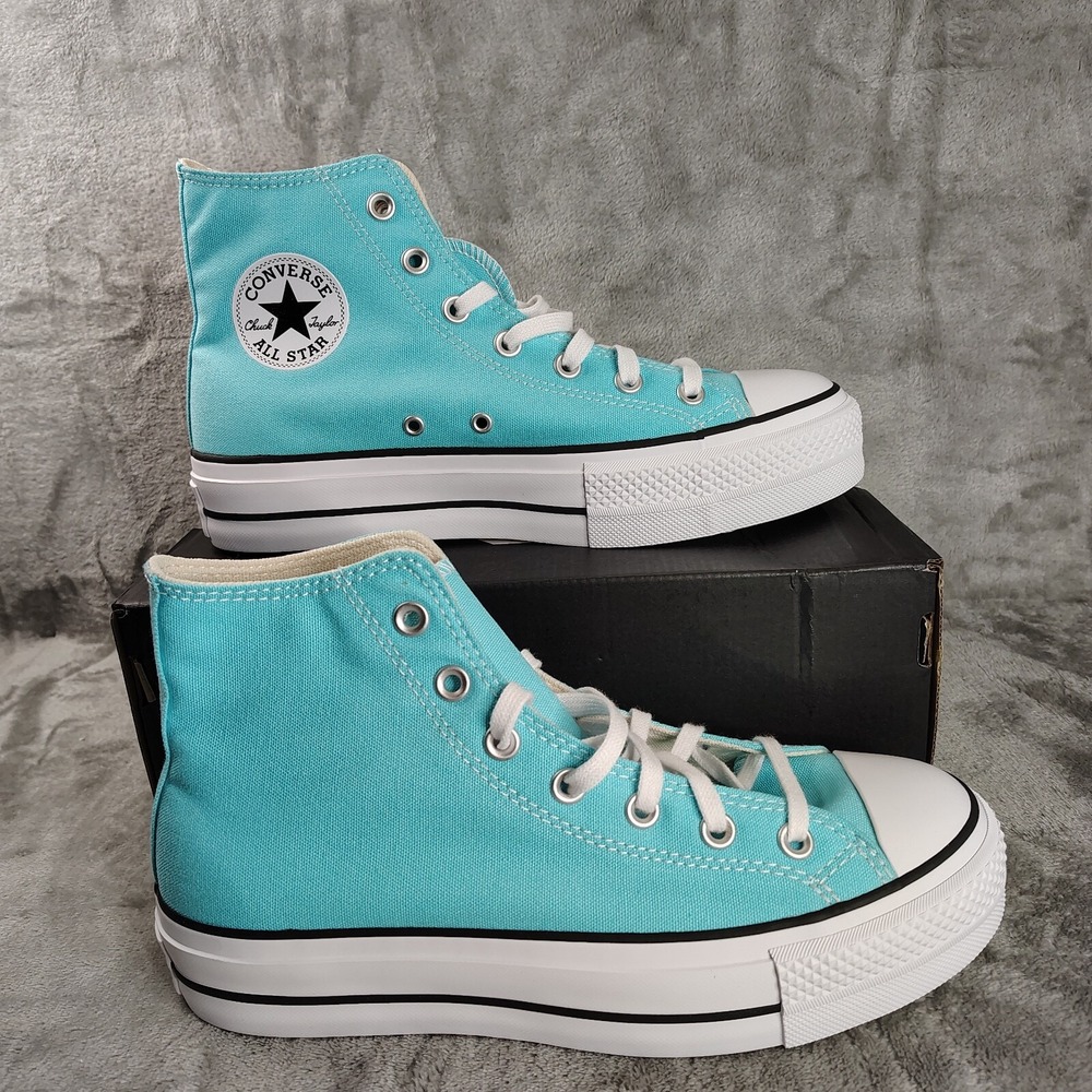 Converse Chuck Taylor All Star High Top Sneakers in Aqua Blue